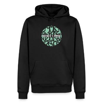 Vogelsilhouetten Vogelstimmen - Männer Premium Bio Hoodie - Schwarz - Vorne - Nico (187cm)