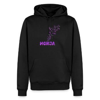 Spass  - Männer Premium Bio Hoodie - Schwarz - Vorne - Nico (187cm)