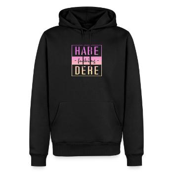 Habe Dere, habe dere, Servus - Männer Premium Bio Hoodie - Schwarz - Vorne - Nico (187cm)