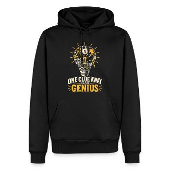 Escape Room One Clue Away - Männer Premium Bio Hoodie - Schwarz - Vorne - Nico (187cm)