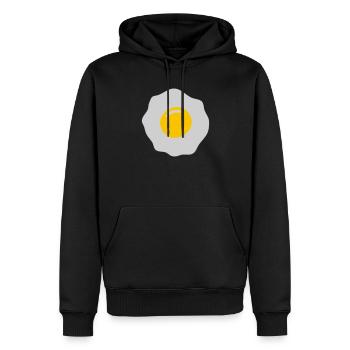 egg ei spiegelei - Männer Premium Bio Hoodie - Schwarz - Vorne - Nico (187cm)