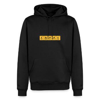 Periodisches System der Elemente Schlagzeuger Schlagzeug Schlagzeug Schlagzeug - Männer Premium Bio Hoodie - Schwarz - Vorne - Nico (187cm)