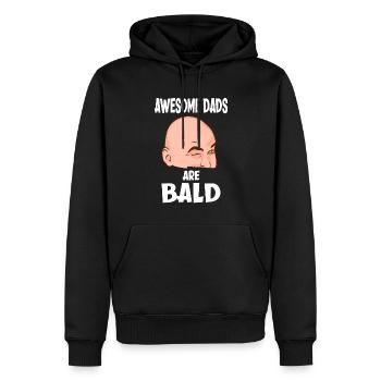 Awesome Dads Are Bald Vater Mit Glatze - Männer Premium Bio Hoodie - Schwarz - Vorne - Nico (187cm)