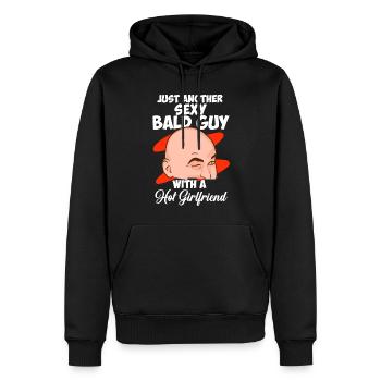 Just Another Sexy Bald Guy With Hot Girl Glatze - Männer Premium Bio Hoodie - Schwarz - Vorne - Nico (187cm)