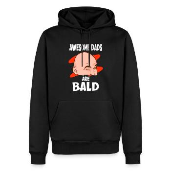 Awesome Dads Are Bald Vater Mit Glatze - Männer Premium Bio Hoodie - Schwarz - Vorne - Nico (187cm)