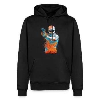 IPSC Shooter Handgun - IPSC Schütze - Männer Premium Bio Hoodie - Schwarz - Vorne - Nico (187cm)