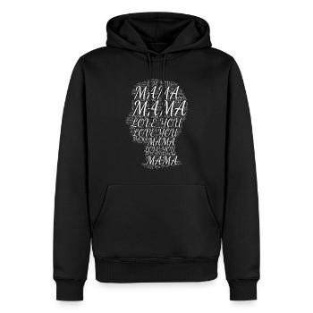 Fête des Mères Gamer Maman Idée Cadeau Drôle - Sweat à capuche Premium bio Homme - noir - Devant - Nico (187cm)