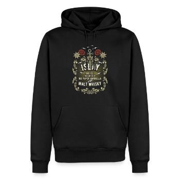 Whisky Spruch No Ice, No Mixer, No Paper Umbrella - Männer Premium Bio Hoodie - Schwarz - Vorne - Nico (187cm)