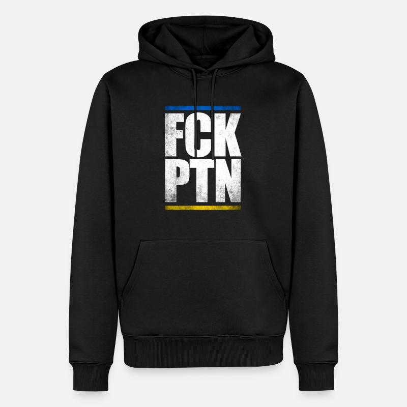 FCK PTN - Männer Premium Bio Hoodie - Schwarz