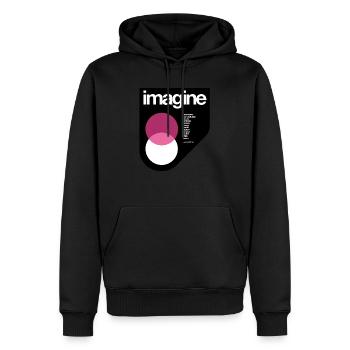 imagine 1 - Sweat à capuche Premium bio Homme - noir - Devant - Nico (187cm)