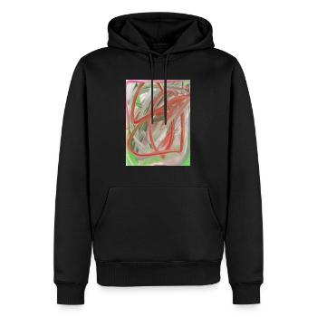 art. - Sweat à capuche Premium bio Homme - noir - Devant - Nico (187cm)