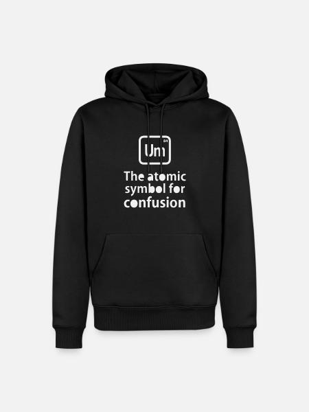 PERIODIC CONFUSION - Men’s Premium Organic Hoodie - black