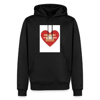 Bett Gedicht - Männer Premium Bio Hoodie - Schwarz - Vorne - Nico (187cm)
