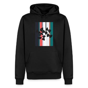 Noodles Noodle dish Spaghetti - Men’s Premium Organic Hoodie - black - Front - Nico (187cm)