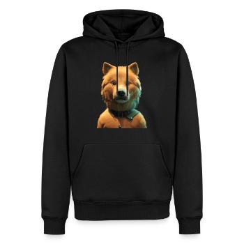 Eurasia Dog - Eurasier - Men’s Premium Organic Hoodie - black - Front - Nico (187cm)
