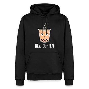 Milch Tee -Wortspiele Milch Teemacher - Männer Premium Bio Hoodie - Schwarz - Vorne - Nico (187cm)