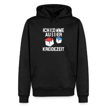 Ich Komme Aus Der Kreidezeit Snooker Pool Billard - Männer Premium Bio Hoodie - Schwarz - Vorne - Nico (187cm)