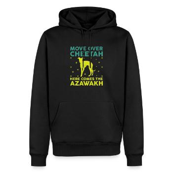 Azawakh Hundebesitzer Arabischer Windhund Tuareg Sloughi - Männer Premium Bio Hoodie - Schwarz - Vorne - Nico (187cm)