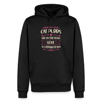 Chat persan Chat Amoureux Propriétaire de chat Persan Longhair C - Sweat à capuche Premium bio Homme - noir - Devant - Nico (187cm)