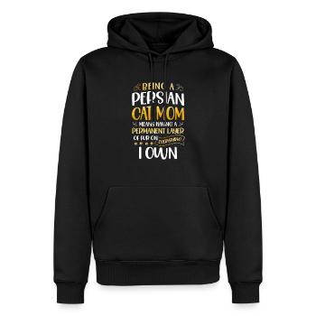 Perserkatze Katzenliebhaber Katzenbesitzer Perserlanghaar C - Männer Premium Bio Hoodie - Schwarz - Vorne - Nico (187cm)