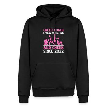 Cheerleading Coach Cheer Coach Cheerleader Cheer T - Men’s Premium Organic Hoodie - black - Front - Nico (187cm)