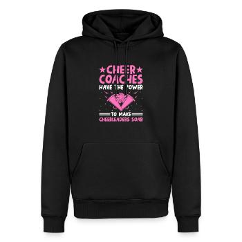 Cheerleading Coach Cheer Coach Cheerleader Cheer T - Sweat à capuche Premium bio Homme - noir - Devant - Nico (187cm)