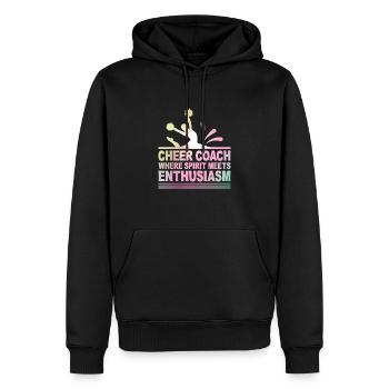 Cheerleading Coach Cheer Coach Cheerleader Cheer T - Männer Premium Bio Hoodie - Schwarz - Vorne - Nico (187cm)