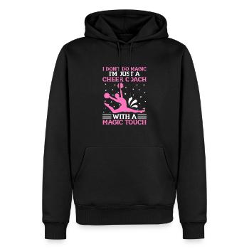 Cheerleading Coach Cheer Coach Cheerleader Cheer T - Sweat à capuche Premium bio Homme - noir - Devant - Nico (187cm)