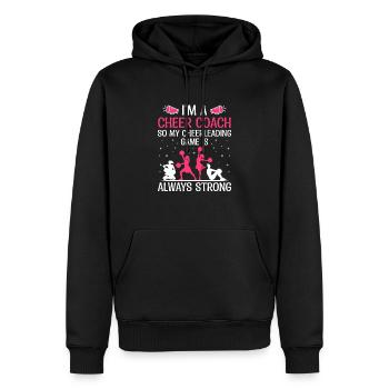 Cheerleading Coach Cheer Coach Cheerleader Cheer T - Sweat à capuche Premium bio Homme - noir - Devant - Nico (187cm)