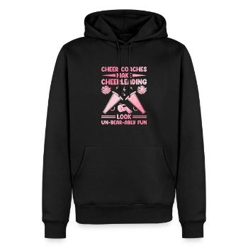 Cheerleading Coach Cheer Coach Cheerleader Cheer T - Men’s Premium Organic Hoodie - black - Front - Nico (187cm)