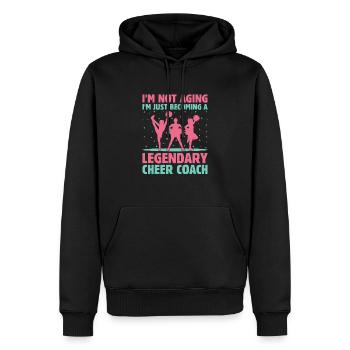 Cheerleading Coach Cheer Coach Cheerleader Cheer T - Sweat à capuche Premium bio Homme - noir - Devant - Nico (187cm)