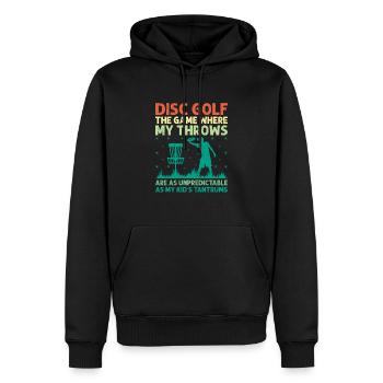 Disc Golf Player Disc Golfer Frisbee Player Par Pu - Männer Premium Bio Hoodie - Schwarz - Vorne - Nico (187cm)