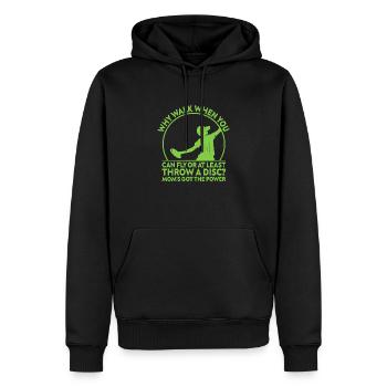 Disc Golf Player Disc Golfer Frisbee Player Par Pu - Männer Premium Bio Hoodie - Schwarz - Vorne - Nico (187cm)