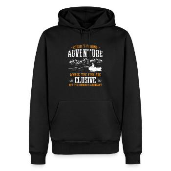 Pêche Cousin Pêcheur Cousins Drôle Poisson Perfec - Sweat à capuche Premium bio Homme - noir - Devant - Nico (187cm)