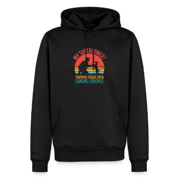 Dresseur de chiens Formation de chiens Chiens Soins pour animaux de compagnie Pr - Sweat à capuche Premium bio Homme - noir - Devant - Nico (187cm)