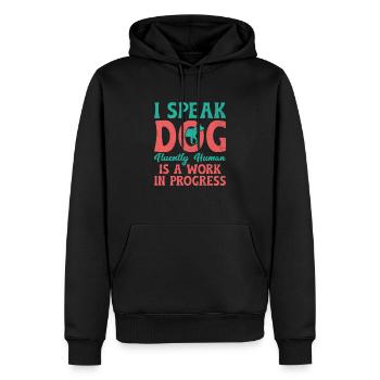 Dresseur de chiens Formation de chiens Chiens Soins pour animaux de compagnie Pr - Sweat à capuche Premium bio Homme - noir - Devant - Nico (187cm)