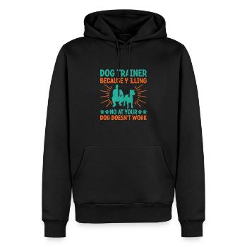 Dresseur de chiens Dressage de chiens Dressage de chiens Soins aux animaux de compagnie Pr - Sweat à capuche Premium bio Homme - noir - Devant - Nico (187cm)