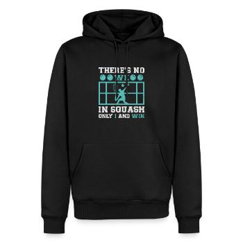 Squash Player Squash Tennis Player Raquetball Spor - Men’s Premium Organic Hoodie - black - Front - Nico (187cm)