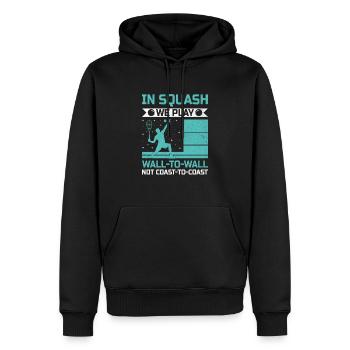 Squash Player Squash Tennis Player Raquetball Spor - Men’s Premium Organic Hoodie - black - Front - Nico (187cm)