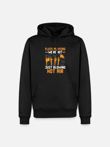 Blaskapelle Sprüche Lustige Marschinstrumente - Männer Premium Bio Hoodie - Schwarz