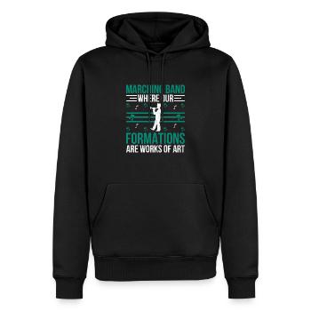 Blaskapelle Sprüche Lustige Marschinstrumente - Männer Premium Bio Hoodie - Schwarz - Vorne - Nico (187cm)