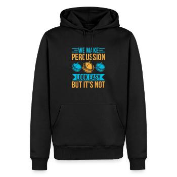 Drum Corps Marching Band Drum Corp Music Percussio - Männer Premium Bio Hoodie - Schwarz - Vorne - Nico (187cm)