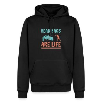 Cornhole Spieler Cornhole Sport Lustig Cornhole Be - Männer Premium Bio Hoodie - Schwarz - Vorne - Nico (187cm)
