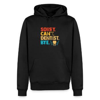 Tut mir leid, dass Zahnarzt Bye Zahnheilkunde Zahnhöhle - Männer Premium Bio Hoodie - Schwarz - Vorne - Nico (187cm)