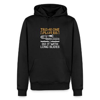 Posaunist Posaunist Marching Band Posaune - Männer Premium Bio Hoodie - Schwarz - Vorne - Nico (187cm)