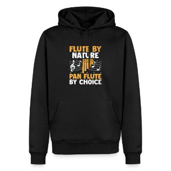 Pan Flute Player Pan Flutist Marching Band Music I - Men’s Premium Organic Hoodie - black - Front - Nico (187cm)