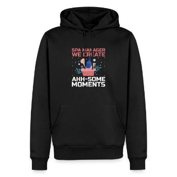 Gestionnaire de SPA Emploi Bien-être Drôle Gestion de SPA Sayi - Sweat à capuche Premium bio Homme - noir - Devant - Nico (187cm)
