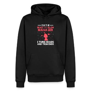 Gestionnaire de SPA Emploi Bien-être Drôle Gestion de SPA Sayi - Sweat à capuche Premium bio Homme - noir - Devant - Nico (187cm)