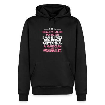 Gestionnaire de SPA Emploi Bien-être Drôle Gestion de SPA Sayi - Sweat à capuche Premium bio Homme - noir - Devant - Nico (187cm)