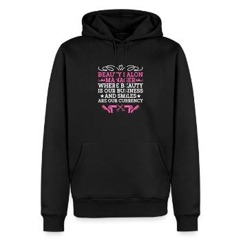 Gestionnaire de SPA Emploi Bien-être Drôle Gestion de SPA Sayi - Sweat à capuche Premium bio Homme - noir - Devant - Nico (187cm)